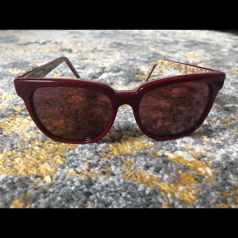 RetroSuperFuture Red Gold Tapestry sunglasses
